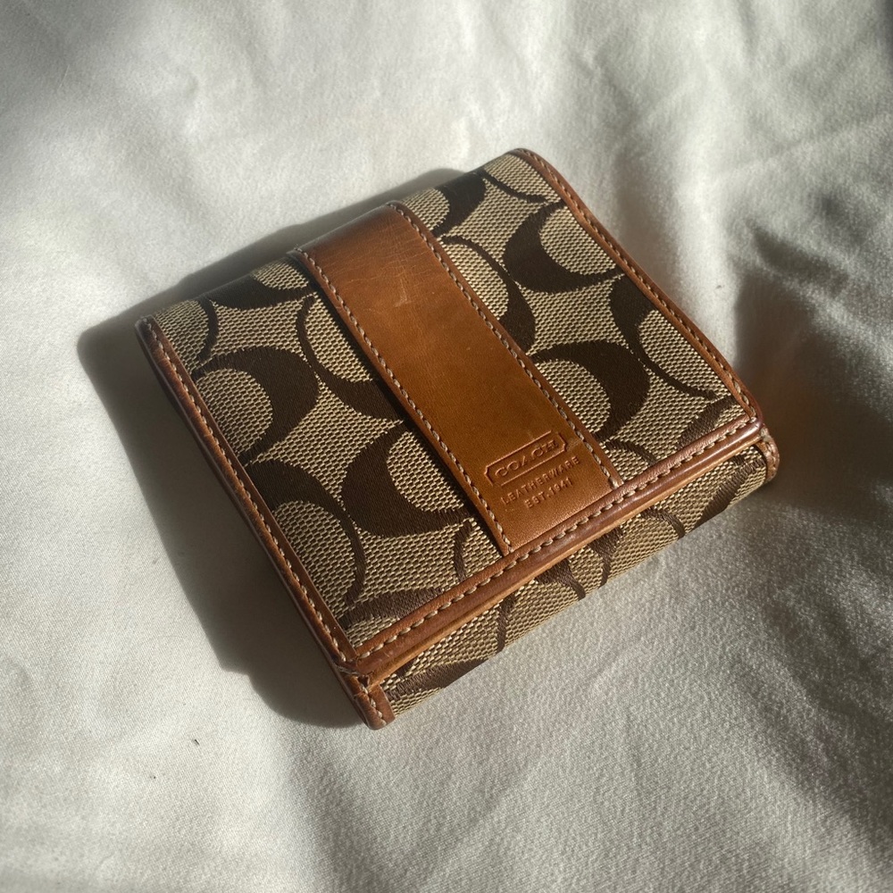 Coach Signature Canvas Wallet